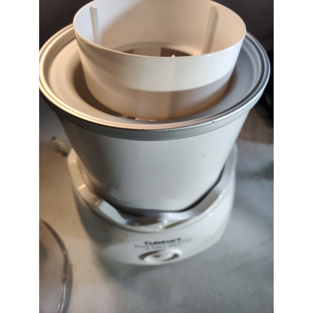 Cuisinart Ice Cream Frozen Yogurt & Sorbet Maker Model ICE-20 Tested Works 1258 - Picture 2 of 8
